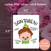 Santaben With Buddy The Elf